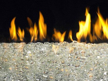 American Fyre Designs Fire Glass Gems - Glacier