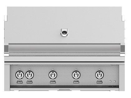 Hestan 42-Inch 4-Burner Built-In Gas Grill with Infrared Sear Burner & Infrared Rotisserie Burner