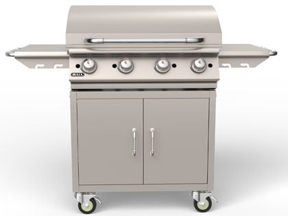 Bull 30-Inch Stainless Steel Griddle with Cart