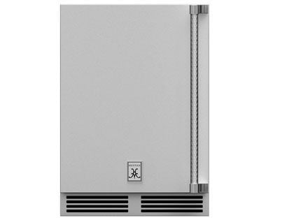 Hestan 24-Inch 5.0 Cu. Ft. Left Hinge Outdoor Rated Dual Zone Refrigerator With Wine Storage