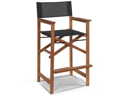 Director Teak Outdoor Bar Height Dining Armchair