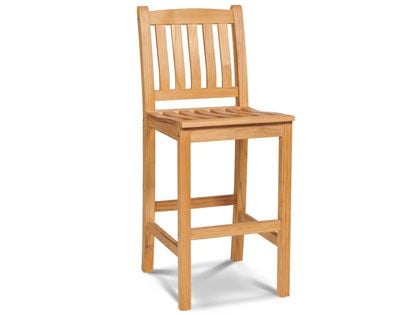 Oasis Teak Outdoor Bar Height Dining Chair