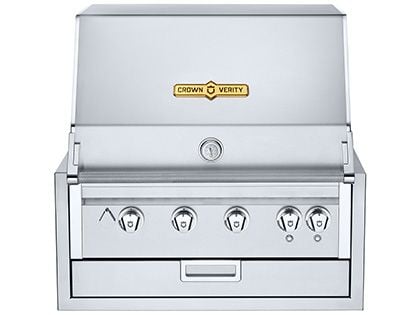 Crown Verity Infinite Series 30-Inch Built-In Gas Grill with Lighting Package