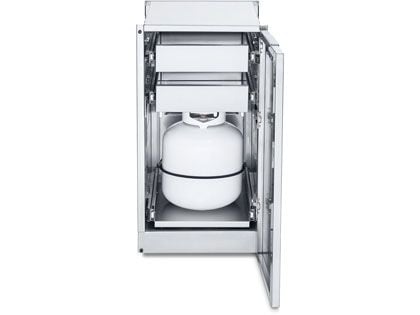Crown Verity Infinite Series 18-Inch Stainless Steel Cabinet Module with Propane Tank Holder & Two Drawers