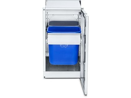Crown Verity Infinite Series 18-Inch Stainless Steel Cabinet Module with Garbage Bin Holder
