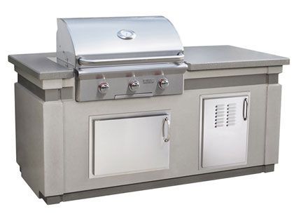 AOG Ready-to-Assemble 6-Foot Outdoor Kitchen BBQ Island Bundle with T-Series 30-Inch Gas Grill