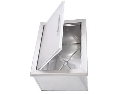 Saber 24-Inch Stainless Steel Drop-In Ice Bin Cooler