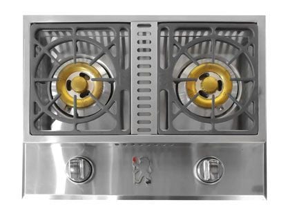 Lion Stainless Steel Drop In Gas Double Side Burner