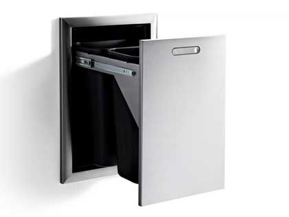 Lynx Ventana 20-Inch Roll-Out Trash And Recycling Bin