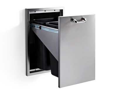 Lynx Professional 20-Inch Roll Out Trash And Recycle Center