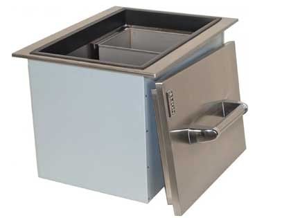 Lion Stainless Steel Drop In Ice Bin With Condiment Tray