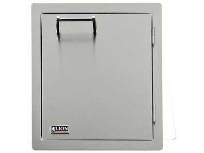 Lion 17-Inch Access Door With Towel Rack - Vertical