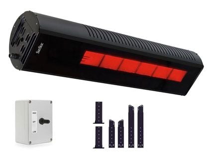 SunStar 48-Inch 35,000 BTU Gas Infrared Patio Heater with Switch and Adjustable Mounting Kit