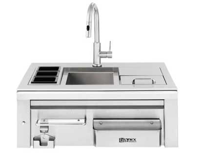 Lynx 30-Inch Built-In Cocktail Station With Sink & Ice Bin Cooler