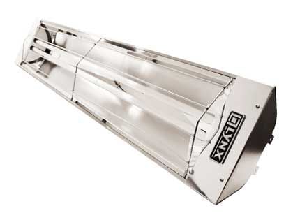 Lynx 39-Inch 4000W Dual Element Electric Infrared Patio Heater - 240V - Stainless Steel - W/ Stacked Control