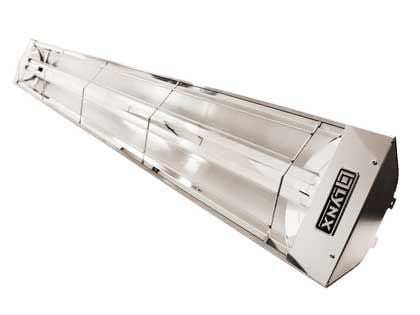 Lynx 61 1/4-Inch 6000W Dual Element Electric Infrared Patio Heater - 240V - Stainless Steel - W/ Stacked Control