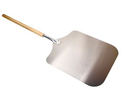 WPPO 16-Inch x 40-Inch Aluminum Pizza Peel with Wooden Handle