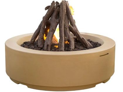 American Fyre Designs 48-Inch Louvre Round Fire Pit with FyreStarter Ignition System