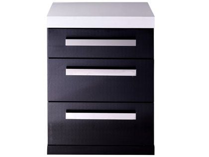 Mont Alpi Outdoor Rated Black Stainless Steel Triple Drawer Cabinet Module