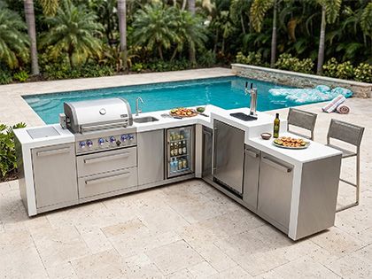 Mont Alpi 400 Deluxe Outdoor Kitchen Sale | 4-Burner Grills
