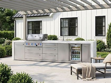 Mont Alpi MAi400-DBEVDR bbq kitchen island 
