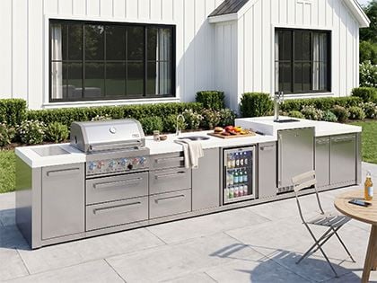 Mont Alpi MAi400-DKEGBEVDR bbq kitchen island 
