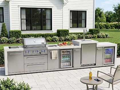 Mont Alpi 400 Deluxe Outdoor Kitchen Sale | 4-Burner Grills