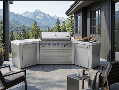 Mont Alpi MAi805-45 45-degree corners 6-grill island
