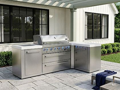 Mont Alpi MAi805-90 90-degree corner outdoor kitchen island
