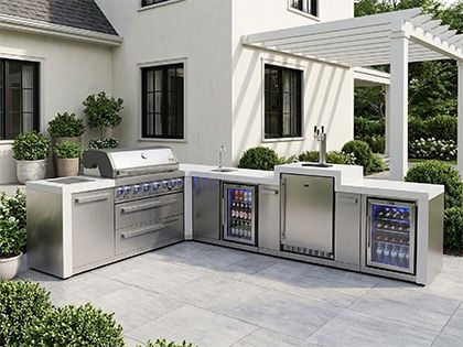 Mont Alpi MAi805-D90KEGBEVFC 90-degree island with kegerator
