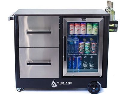 Mont Alpi Large Outdoor Prep Center / Large Bar Cart