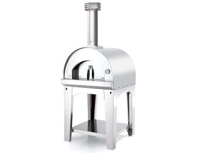 Margherita Wood-Fired Pizza Oven on Cart - Stainless