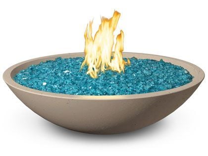 American Fyre Designs 32-Inch Marseille Fire Bowl with Water Spout