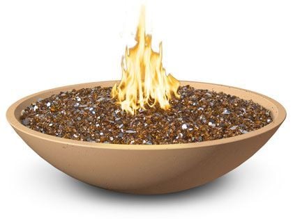 American Fyre Designs 40-Inch Marseille Fire Bowl with Water Spout