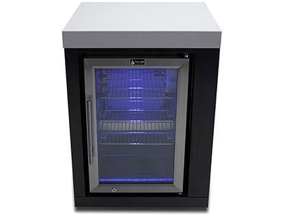 Mont Alpi 2.6 Cu. Ft. Outdoor Rated Refrigerator Cabinet Module - Black Stainless Steel