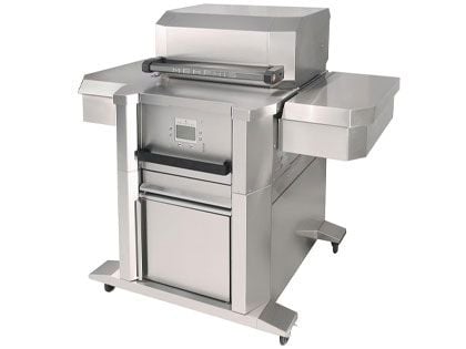 Memphis Grills Elevate Wi-Fi Monitored 30-Inch 430 Stainless Steel Pellet Grill with Fully Enclosed Cart