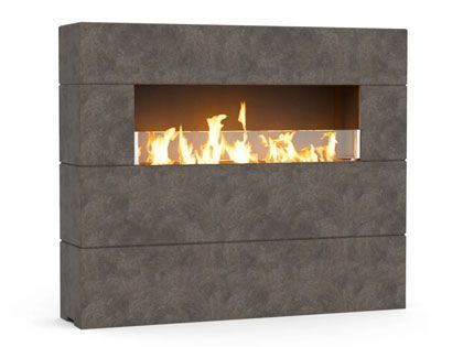American Fyre Designs 72-Inch Milan Tall Linear Outdoor Gas Fireplace with FyreStarter Ignition System
