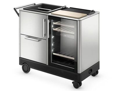Dometic MoBar 550S Outdoor Mobile Bar with Dual Zone Refrigerator