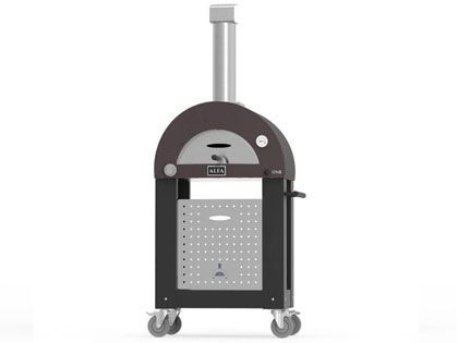 Alfa Moderno 1 Pizze 23-Inch Gas Pizza Oven and Oven Base - Copper