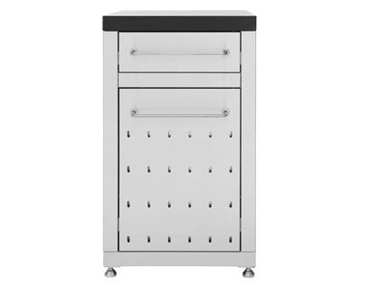 Fuego 20 x 24-Inch Deep Modular Door Cabinet with Black Natural Stone Countertop - Left Hinge