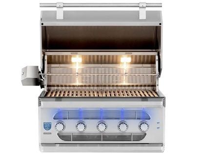 American Made Grills Muscle 36-Inch Hybrid Wood, Charcoal & Gas Grill with Infrared Sear Burner & Rotisserie Kit