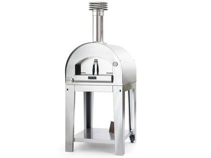 Napoli Hybrid Gas & Wood-Fired Pizza Oven on Cart - Stainless