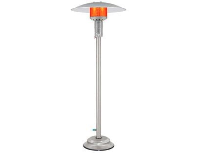 Patio Comfort 41,500 BTU Natural Gas Infrared Portable Patio Heater - Stainless Steel