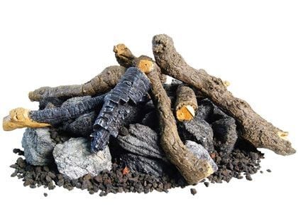 American Fyre Designs Beachwood Logs with Stones