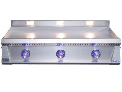 Le Griddle Pro Series 105 41-Inch 3-Burner Gas Griddle with Lights - 3mm Plate