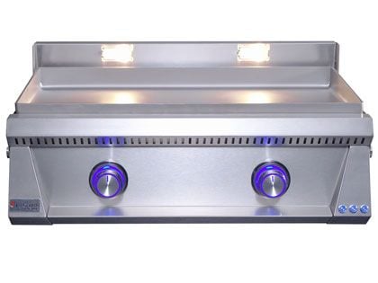 Le Griddle Pro Series 75 30-Inch 2-Burner Gas Griddle with Lights - 6mm Plate