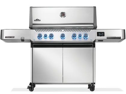 Napoleon Prestige 665 Connected 5-Burner Gas Grill with Infrared Rear Burner, Infrared Side Burner, Rotisserie Kit, WiFi & Bluetooth