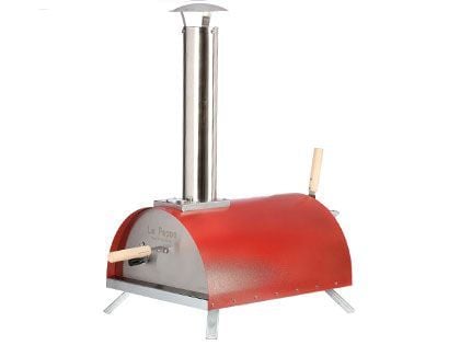 WPPO Le Peppe Portable Wood Fired Pizza Oven with Peel - Red