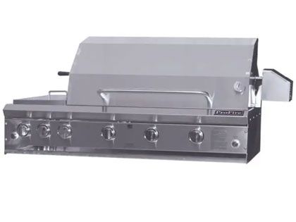 ProFire Deluxe Series 48-Inch Built-In Hybrid Gas Grill with Sear Zone Infrared Burner, Rotisserie Kit, Rear Infrared Burner & Double Side Burner