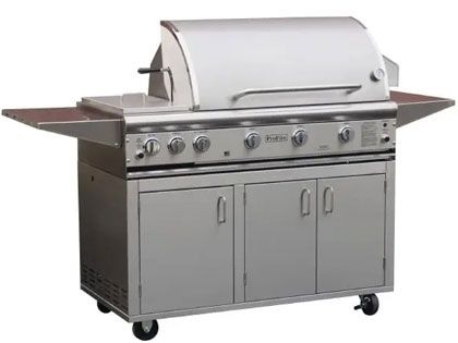 ProFire Professional Series 48-Inch Gas Grill With Rear Infrared Burner, Rotisserie Kit & Double Side Burner